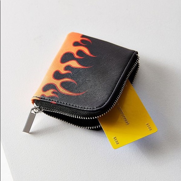 Urban Outfitters Accessories - 🌵 Urban Outfitters Faux Leather Flames Wallet